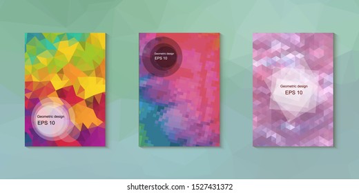 Abstract geometric triangle background, art, artistic, bright, colorful, design. Mosaic, color background. Mosaic texture. The effect of stained glass. EPS 10 Vector