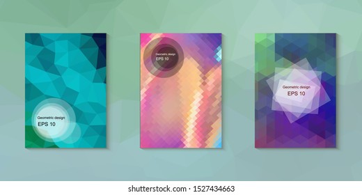 Abstract geometric triangle background, art, artistic, bright, colorful, design. Mosaic, color background. Mosaic texture. The effect of stained glass. EPS 10 Vector