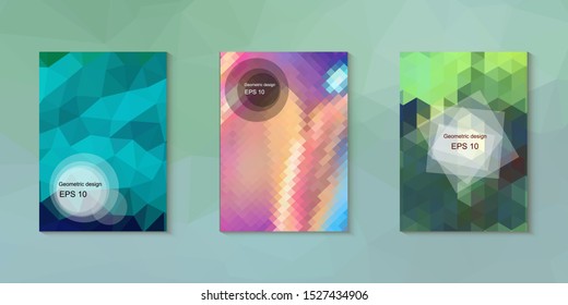 Abstract geometric triangle background, art, artistic, bright, colorful, design. Mosaic, color background. Mosaic texture. The effect of stained glass. EPS 10 Vector