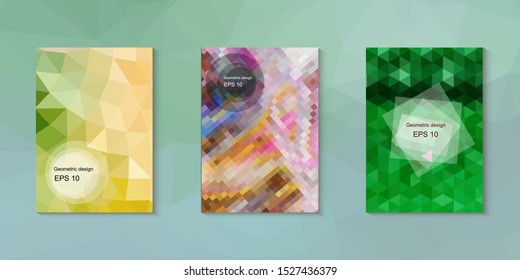 Abstract geometric triangle background, art, artistic, bright, colorful, design. Mosaic, color background. Mosaic texture. The effect of stained glass. EPS 10 Vector