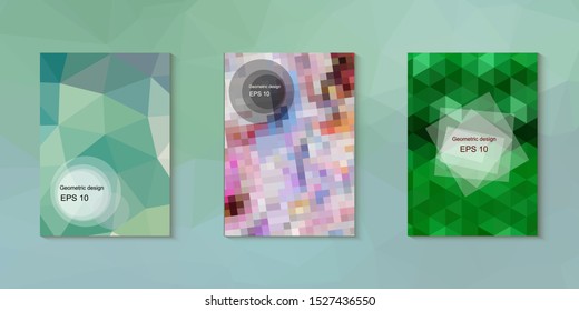 Abstract geometric triangle background, art, artistic, bright, colorful, design. Mosaic, color background. Mosaic texture. The effect of stained glass. EPS 10 Vector