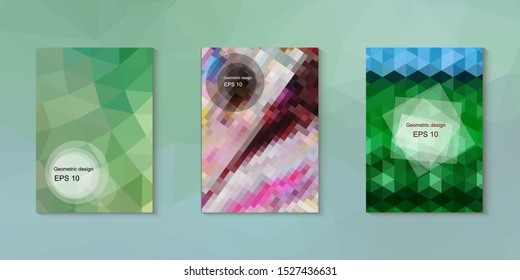 Abstract geometric triangle background, art, artistic, bright, colorful, design. Mosaic, color background. Mosaic texture. The effect of stained glass. EPS 10 Vector