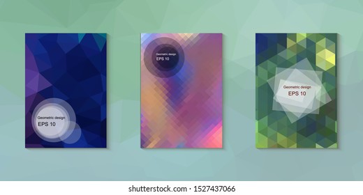 Abstract geometric triangle background, art, artistic, bright, colorful, design. Mosaic, color background. Mosaic texture. The effect of stained glass. EPS 10 Vector