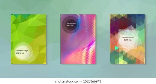 Abstract geometric triangle background, art, artistic, bright, colorful, design. Mosaic, color background. Mosaic texture. The effect of stained glass. EPS 10 Vector