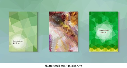 Abstract geometric triangle background, art, artistic, bright, colorful, design. Mosaic, color background. Mosaic texture. The effect of stained glass. EPS 10 Vector
