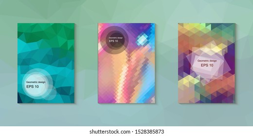 Abstract geometric triangle background, art, artistic, bright, colorful, design. Mosaic, color background. Mosaic texture. The effect of stained glass. EPS 10 Vector