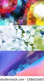 Abstract geometric triangle background, art, artistic, bright, colorful, design. Mosaic, color background. Mosaic texture. The effect of stained glass. EPS 10 Vector