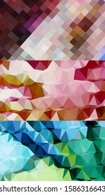Abstract geometric triangle background, art, artistic, bright, colorful, design. Mosaic, color background. Mosaic texture. The effect of stained glass. EPS 10 Vector