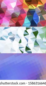 Abstract geometric triangle background, art, artistic, bright, colorful, design. Mosaic, color background. Mosaic texture. The effect of stained glass. EPS 10 Vector