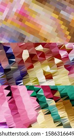 Abstract geometric triangle background, art, artistic, bright, colorful, design. Mosaic, color background. Mosaic texture. The effect of stained glass. EPS 10 Vector