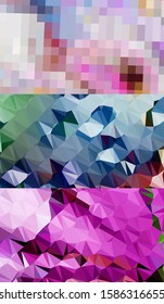 Abstract geometric triangle background, art, artistic, bright, colorful, design. Mosaic, color background. Mosaic texture. The effect of stained glass. EPS 10 Vector