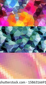 Abstract geometric triangle background, art, artistic, bright, colorful, design. Mosaic, color background. Mosaic texture. The effect of stained glass. EPS 10 Vector