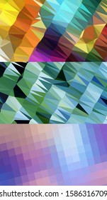 Abstract geometric triangle background, art, artistic, bright, colorful, design. Mosaic, color background. Mosaic texture. The effect of stained glass. EPS 10 Vector