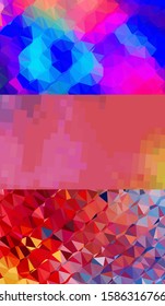 Abstract geometric triangle background, art, artistic, bright, colorful, design. Mosaic, color background. Mosaic texture. The effect of stained glass. EPS 10 Vector