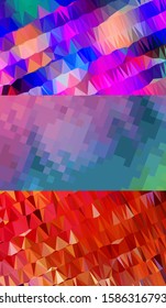 Abstract geometric triangle background, art, artistic, bright, colorful, design. Mosaic, color background. Mosaic texture. The effect of stained glass. EPS 10 Vector