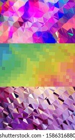 Abstract geometric triangle background, art, artistic, bright, colorful, design. Mosaic, color background. Mosaic texture. The effect of stained glass. EPS 10 Vector