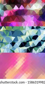 Abstract geometric triangle background, art, artistic, bright, colorful, design. Mosaic, color background. Mosaic texture. The effect of stained glass. EPS 10 Vector