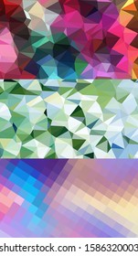 Abstract geometric triangle background, art, artistic, bright, colorful, design. Mosaic, color background. Mosaic texture. The effect of stained glass. EPS 10 Vector