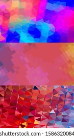 Abstract geometric triangle background, art, artistic, bright, colorful, design. Mosaic, color background. Mosaic texture. The effect of stained glass. EPS 10 Vector