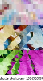 Abstract geometric triangle background, art, artistic, bright, colorful, design. Mosaic, color background. Mosaic texture. The effect of stained glass. EPS 10 Vector