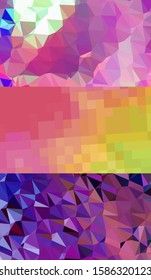 Abstract geometric triangle background, art, artistic, bright, colorful, design. Mosaic, color background. Mosaic texture. The effect of stained glass. EPS 10 Vector