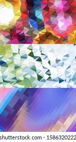 Abstract geometric triangle background, art, artistic, bright, colorful, design. Mosaic, color background. Mosaic texture. The effect of stained glass. EPS 10 Vector