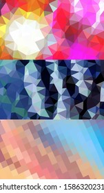 Abstract geometric triangle background, art, artistic, bright, colorful, design. Mosaic, color background. Mosaic texture. The effect of stained glass. EPS 10 Vector
