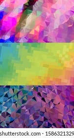 Abstract geometric triangle background, art, artistic, bright, colorful, design. Mosaic, color background. Mosaic texture. The effect of stained glass. EPS 10 Vector