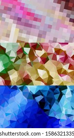 Abstract geometric triangle background, art, artistic, bright, colorful, design. Mosaic, color background. Mosaic texture. The effect of stained glass. EPS 10 Vector