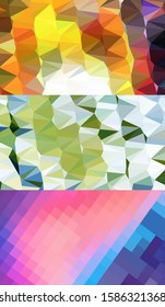 Abstract geometric triangle background, art, artistic, bright, colorful, design. Mosaic, color background. Mosaic texture. The effect of stained glass. EPS 10 Vector