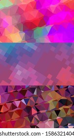 Abstract geometric triangle background, art, artistic, bright, colorful, design. Mosaic, color background. Mosaic texture. The effect of stained glass. EPS 10 Vector