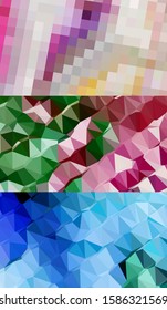 Abstract geometric triangle background, art, artistic, bright, colorful, design. Mosaic, color background. Mosaic texture. The effect of stained glass. EPS 10 Vector