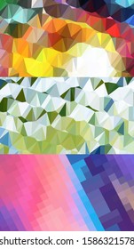 Abstract geometric triangle background, art, artistic, bright, colorful, design. Mosaic, color background. Mosaic texture. The effect of stained glass. EPS 10 Vector