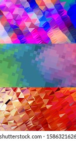 Abstract geometric triangle background, art, artistic, bright, colorful, design. Mosaic, color background. Mosaic texture. The effect of stained glass. EPS 10 Vector