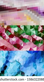 Abstract geometric triangle background, art, artistic, bright, colorful, design. Mosaic, color background. Mosaic texture. The effect of stained glass. EPS 10 Vector