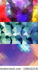 Abstract geometric triangle background, art, artistic, bright, colorful, design. Mosaic, color background. Mosaic texture. The effect of stained glass. EPS 10 Vector