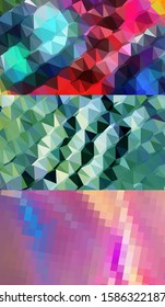 Abstract geometric triangle background, art, artistic, bright, colorful, design. Mosaic, color background. Mosaic texture. The effect of stained glass. EPS 10 Vector