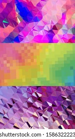Abstract geometric triangle background, art, artistic, bright, colorful, design. Mosaic, color background. Mosaic texture. The effect of stained glass. EPS 10 Vector