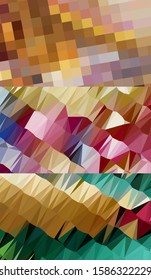 Abstract geometric triangle background, art, artistic, bright, colorful, design. Mosaic, color background. Mosaic texture. The effect of stained glass. EPS 10 Vector