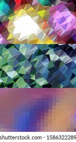 Abstract geometric triangle background, art, artistic, bright, colorful, design. Mosaic, color background. Mosaic texture. The effect of stained glass. EPS 10 Vector