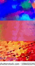 Abstract geometric triangle background, art, artistic, bright, colorful, design. Mosaic, color background. Mosaic texture. The effect of stained glass. EPS 10 Vector