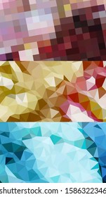 Abstract geometric triangle background, art, artistic, bright, colorful, design. Mosaic, color background. Mosaic texture. The effect of stained glass. EPS 10 Vector