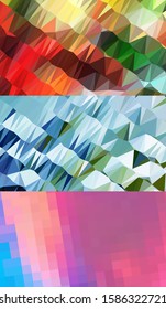 Abstract geometric triangle background, art, artistic, bright, colorful, design. Mosaic, color background. Mosaic texture. The effect of stained glass. EPS 10 Vector
