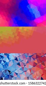 Abstract geometric triangle background, art, artistic, bright, colorful, design. Mosaic, color background. Mosaic texture. The effect of stained glass. EPS 10 Vector