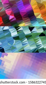 Abstract geometric triangle background, art, artistic, bright, colorful, design. Mosaic, color background. Mosaic texture. The effect of stained glass. EPS 10 Vector