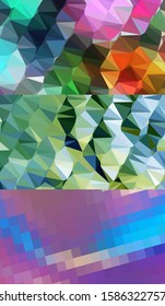 Abstract geometric triangle background, art, artistic, bright, colorful, design. Mosaic, color background. Mosaic texture. The effect of stained glass. EPS 10 Vector