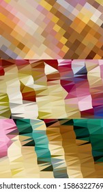 Abstract geometric triangle background, art, artistic, bright, colorful, design. Mosaic, color background. Mosaic texture. The effect of stained glass. EPS 10 Vector
