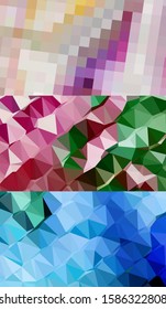 Abstract geometric triangle background, art, artistic, bright, colorful, design. Mosaic, color background. Mosaic texture. The effect of stained glass. EPS 10 Vector