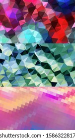 Abstract geometric triangle background, art, artistic, bright, colorful, design. Mosaic, color background. Mosaic texture. The effect of stained glass. EPS 10 Vector