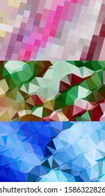 Abstract geometric triangle background, art, artistic, bright, colorful, design. Mosaic, color background. Mosaic texture. The effect of stained glass. EPS 10 Vector